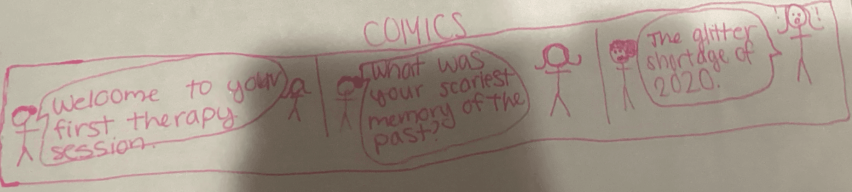 Comic strip illustration